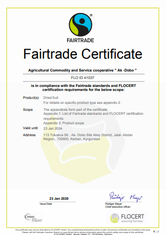 2 - Fairtrade Certificate